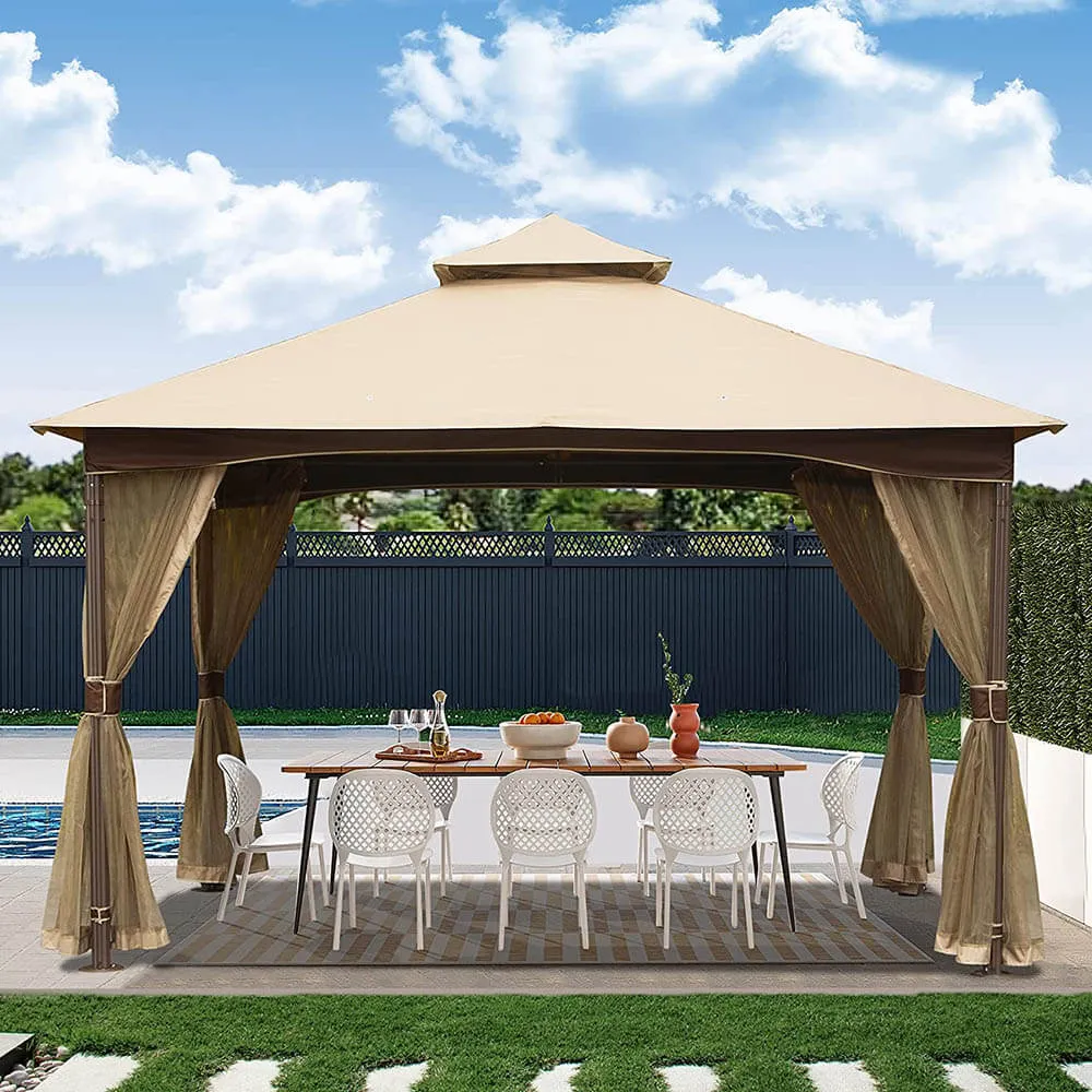 10'x13' Soft Double Roof Gazebo
