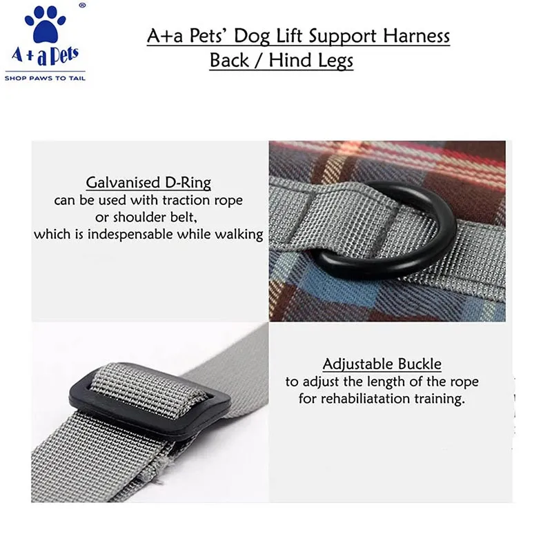 A a Pets' Dog Lift Support Harness for hind legs
