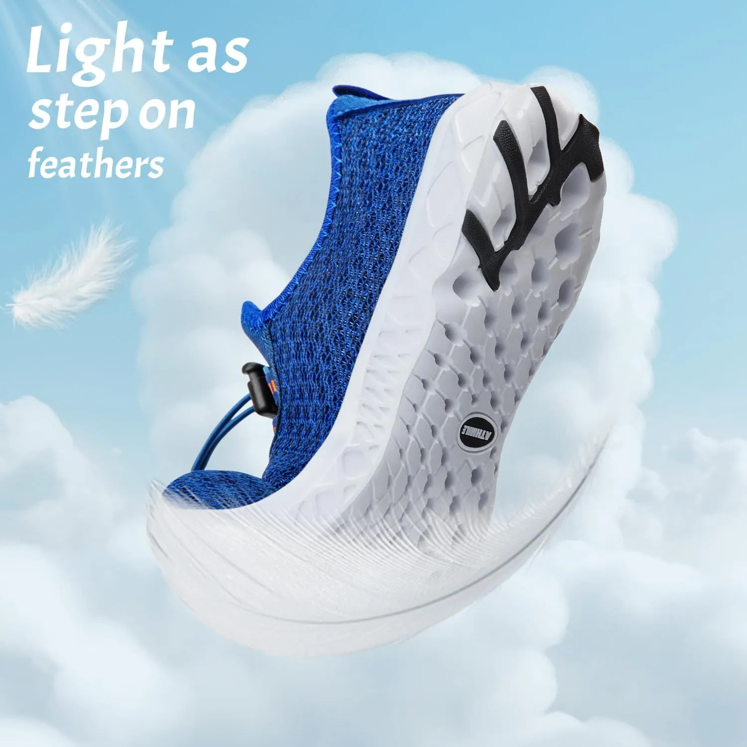 ATHMILE Water Shoes for Men Women Barefoot Hiking Swim River Shoes Adult Lake Pool Aqua Socks Beach Quick Dry for Hiking Surfing Kayaking Sport Accessories Camping Must Haves