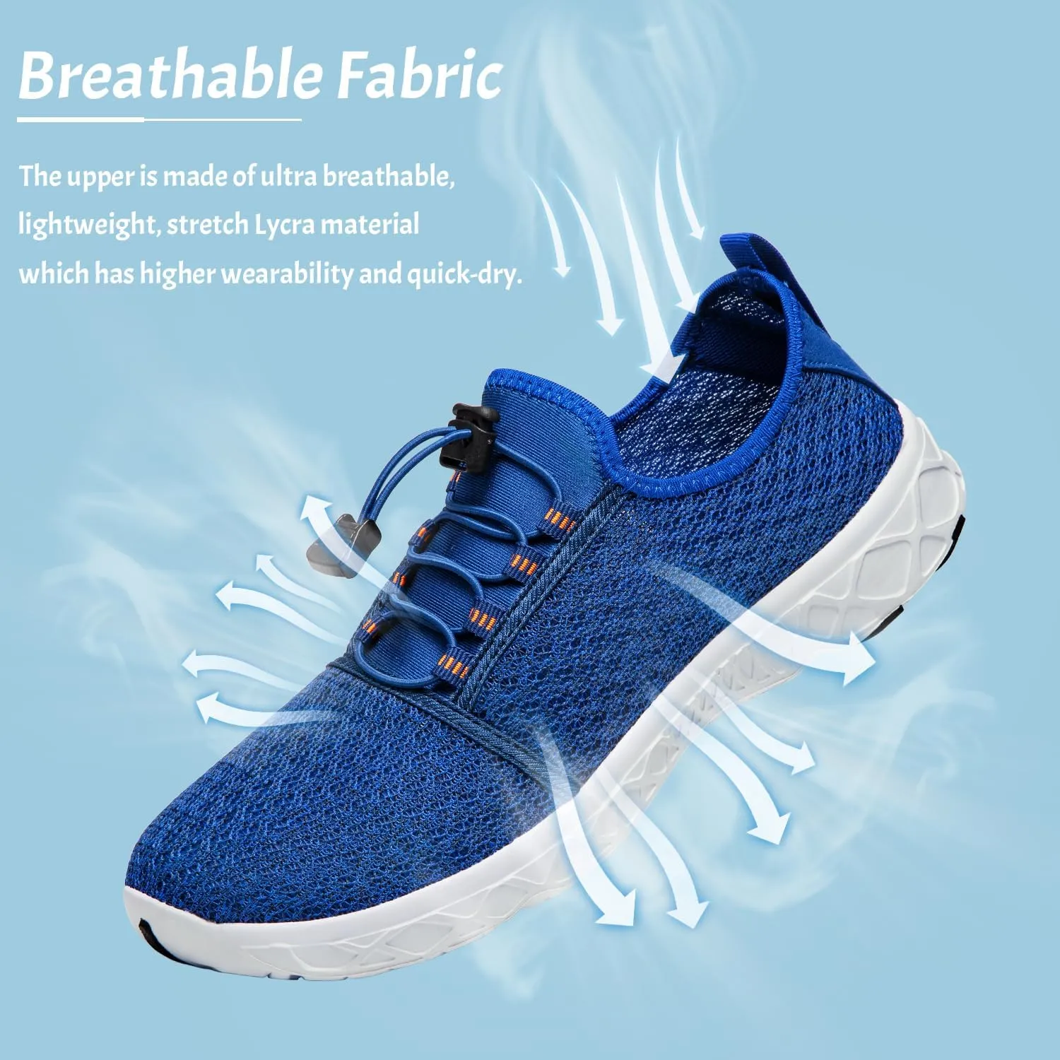 ATHMILE Water Shoes for Men Women Barefoot Hiking Swim River Shoes Adult Lake Pool Aqua Socks Beach Quick Dry for Hiking Surfing Kayaking Sport Accessories Camping Must Haves