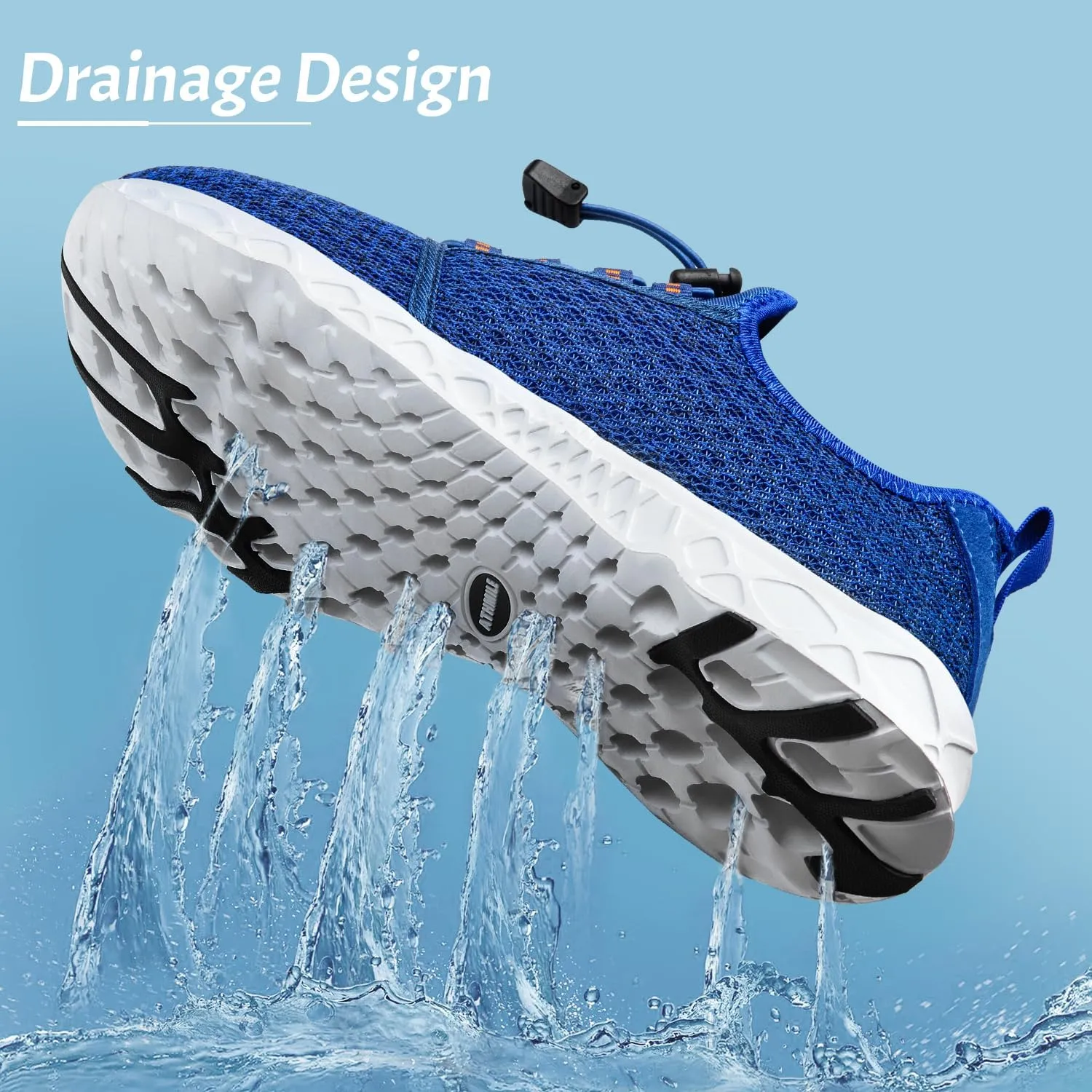 ATHMILE Water Shoes for Men Women Barefoot Hiking Swim River Shoes Adult Lake Pool Aqua Socks Beach Quick Dry for Hiking Surfing Kayaking Sport Accessories Camping Must Haves