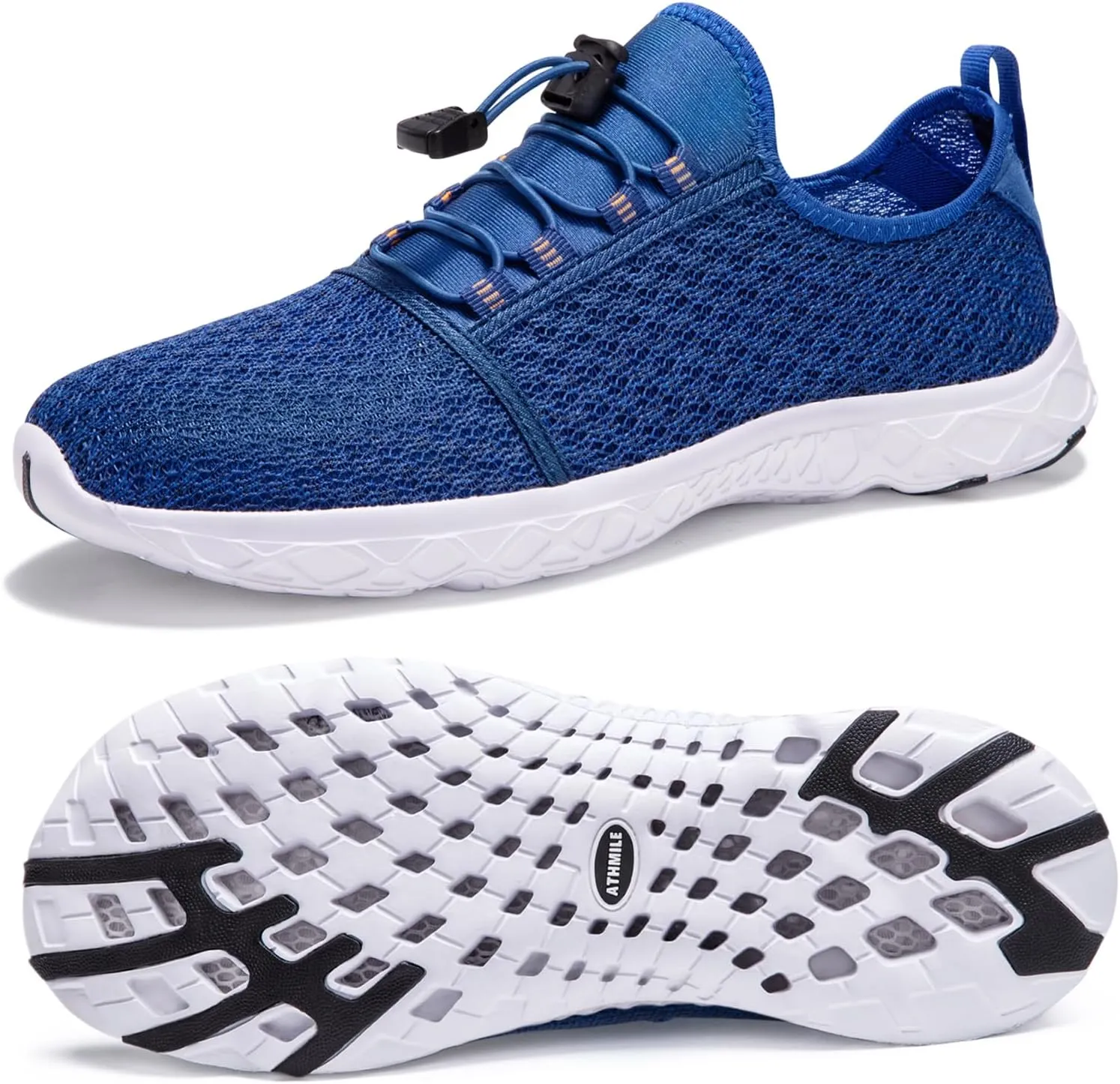 ATHMILE Water Shoes for Men Women Barefoot Hiking Swim River Shoes Adult Lake Pool Aqua Socks Beach Quick Dry for Hiking Surfing Kayaking Sport Accessories Camping Must Haves