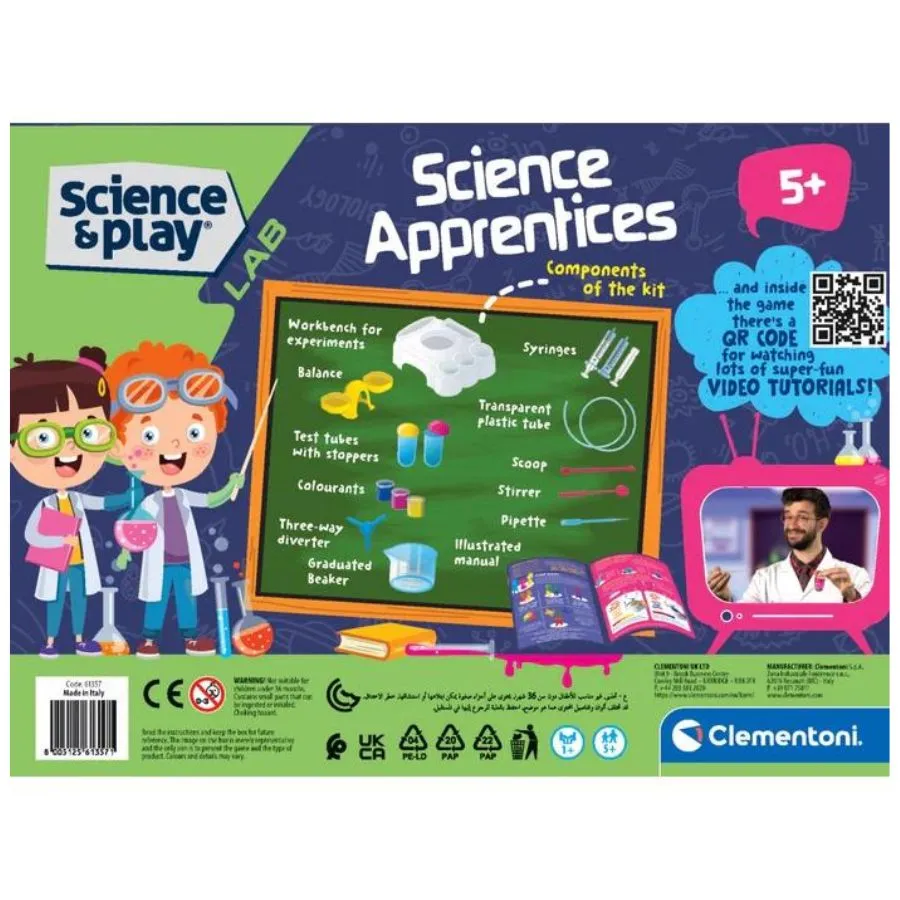 Clementoni - Science & Play Sience: Apprentices Lab Science Kit