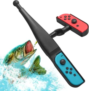 Fishing Rod for Nintendo Switch, Fishing Game Accessories Compatible with Nintendo Switch Legendary Fishing - Nintendo Switch Standard Edition and Bass Pro Shops: The Strike Championship Edition