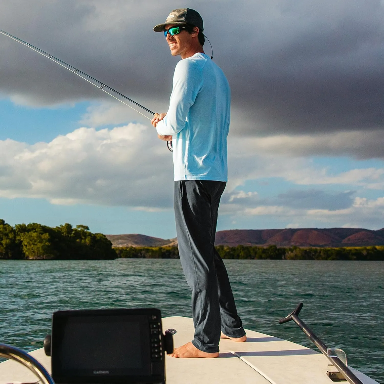 Free Fly Men's Breeze Pant - Quick-Dry, Moisture-Wicking, Breathable Lightweight Outdoor Pants with Sun Protection - UPF 50 