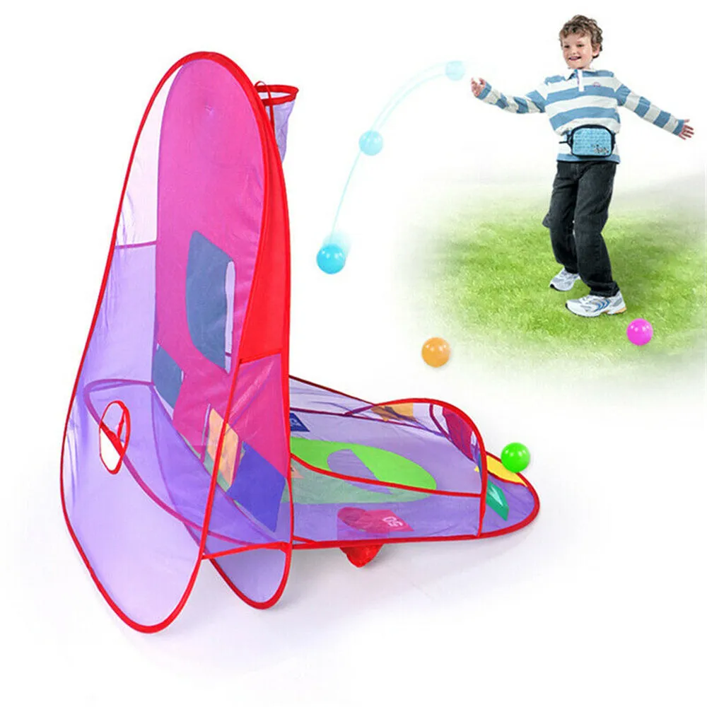 Kids Ball Tent Play House with Basketball Basket Outdoor Indoor Sport Game