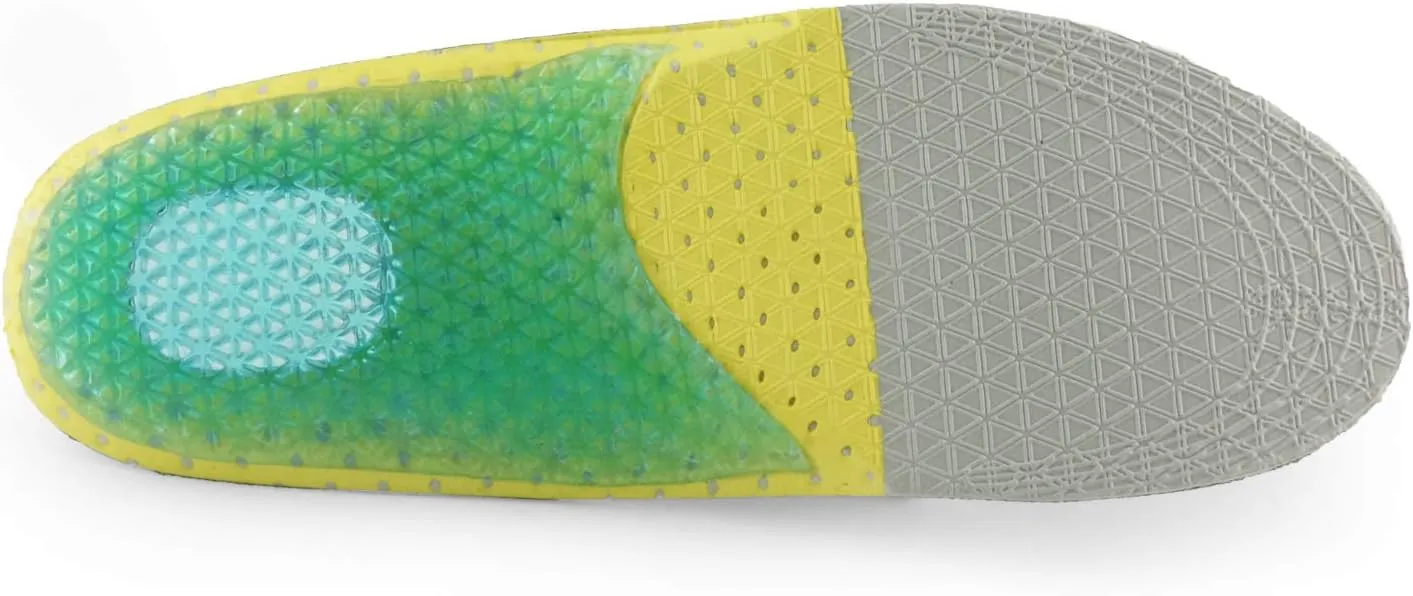 Kids Running Gel Insoles Kids Shock Absorbing Arch Support Silicone Material Insoles Good Feet Step Aid Big Kid US 3.5-4 (8 5/8-8 3/4)