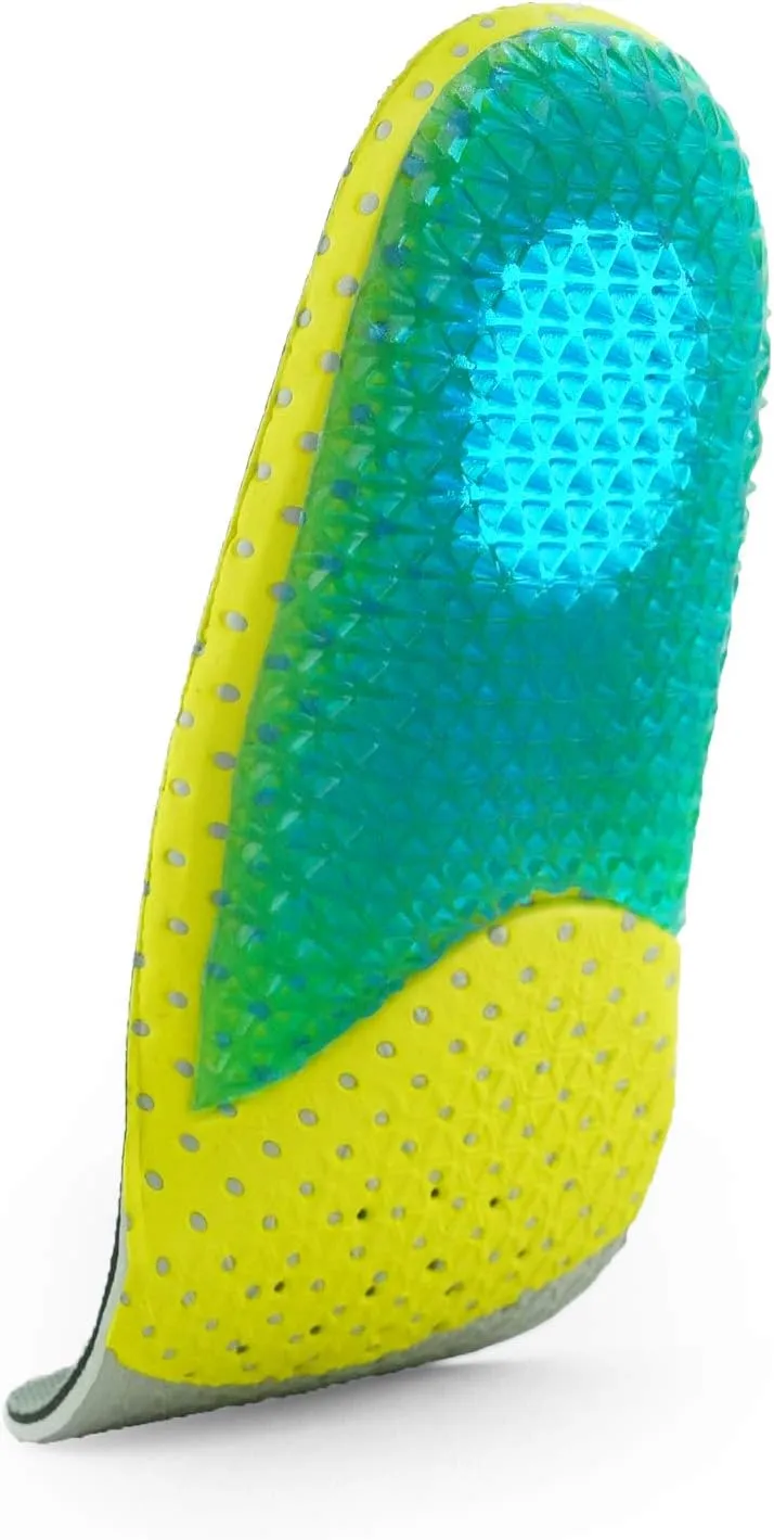 Kids Running Gel Insoles Kids Shock Absorbing Arch Support Silicone Material Insoles Good Feet Step Aid Big Kid US 3.5-4 (8 5/8-8 3/4)