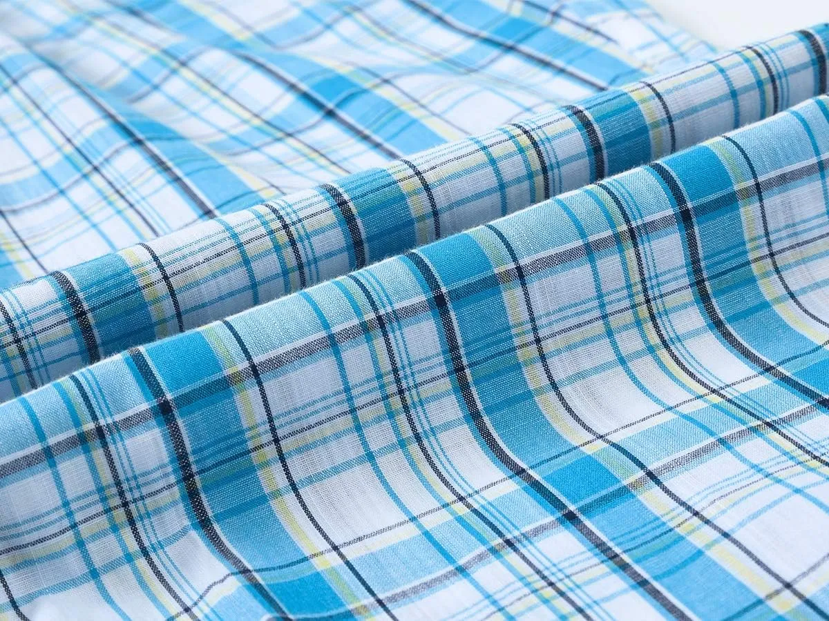 MoFiz Men's Sleepwear Shorts Pajama Bottom Lounge Short Plaid Button Open Fly 3Pack