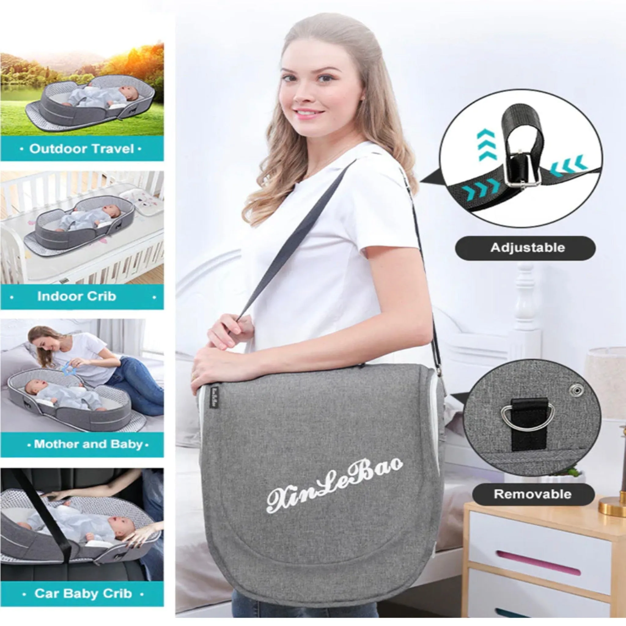 Multi-Function Portable Baby Carry Bed