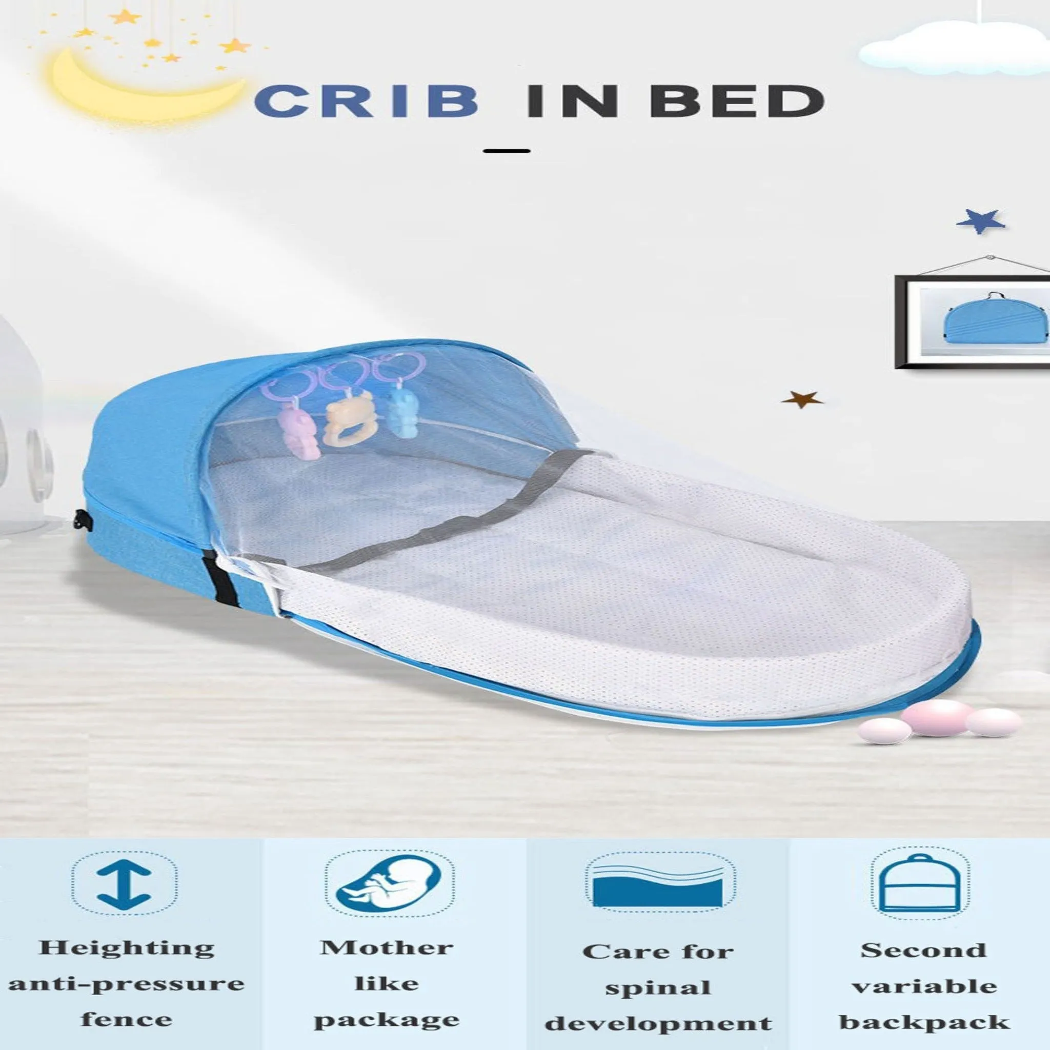 Multi-Function Portable Baby Carry Bed