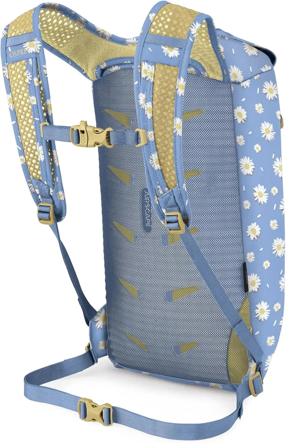 Osprey Daylite Cinch Backpack, Daisy Print Sevres Blue