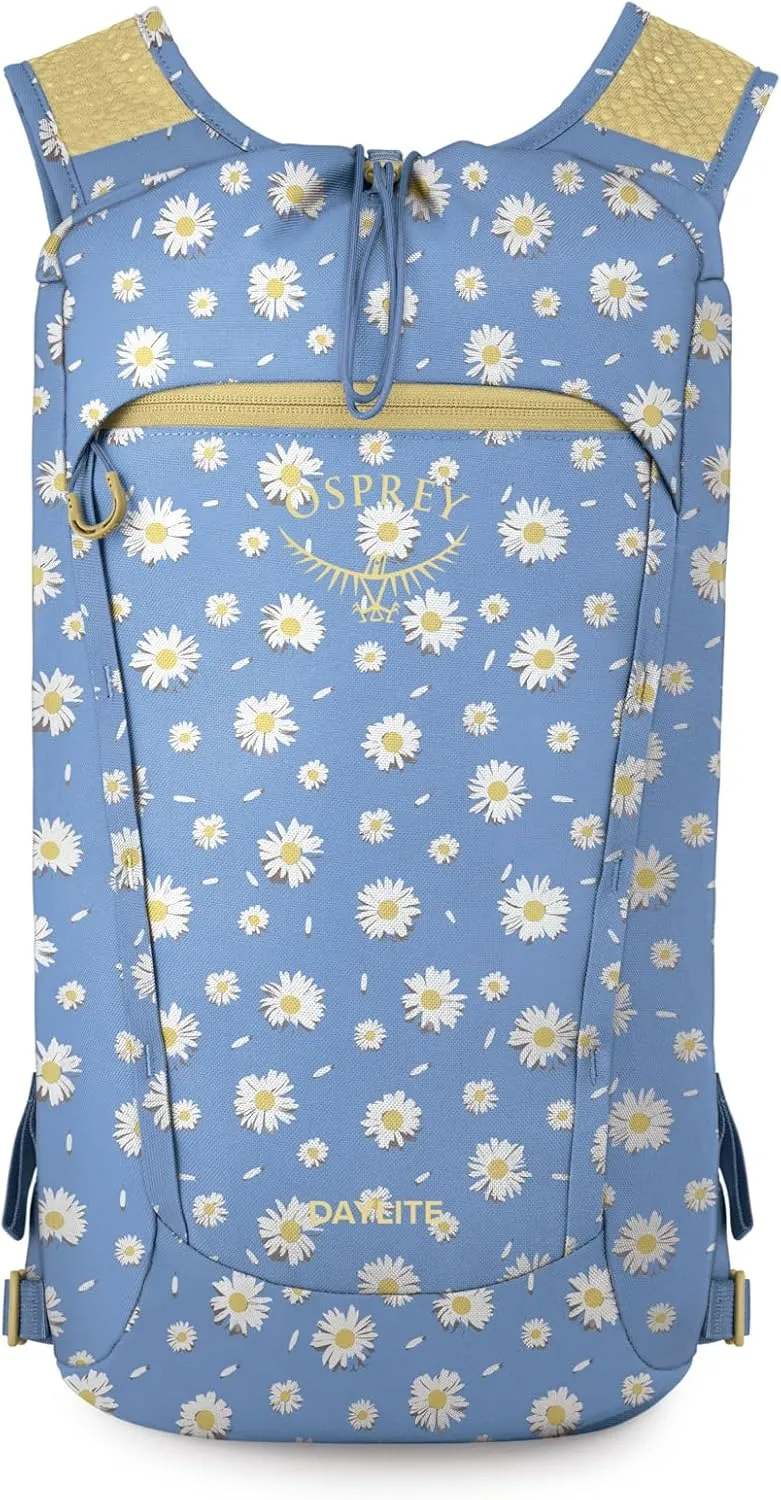 Osprey Daylite Cinch Backpack, Daisy Print Sevres Blue