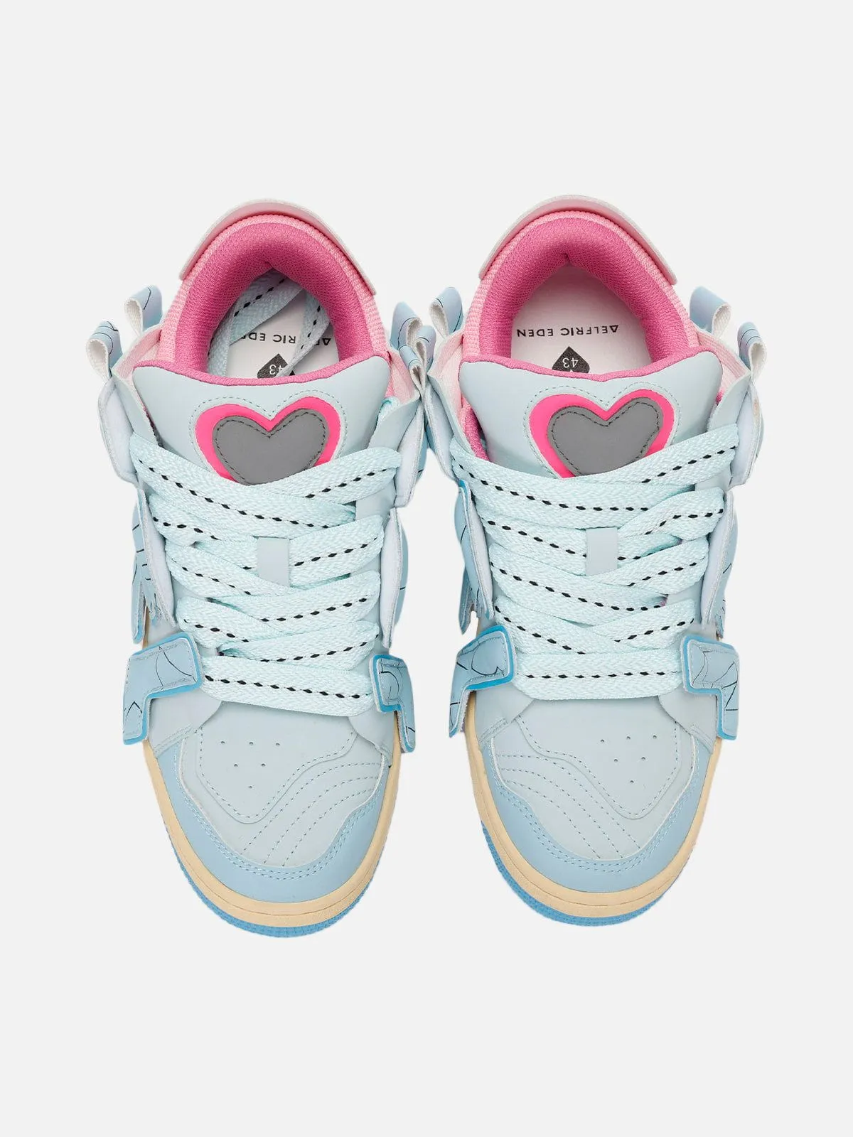 StarryClimb Applique Embroidery Big Letter Skate Shoes