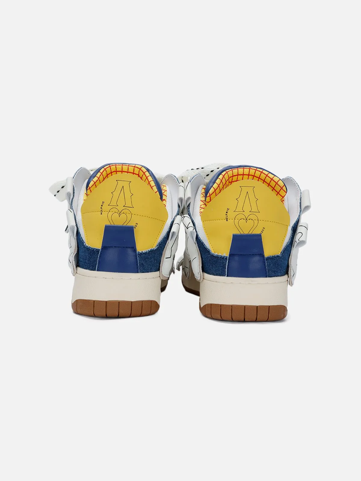 StarryClimb Applique Embroidery Big Letter Skate Shoes