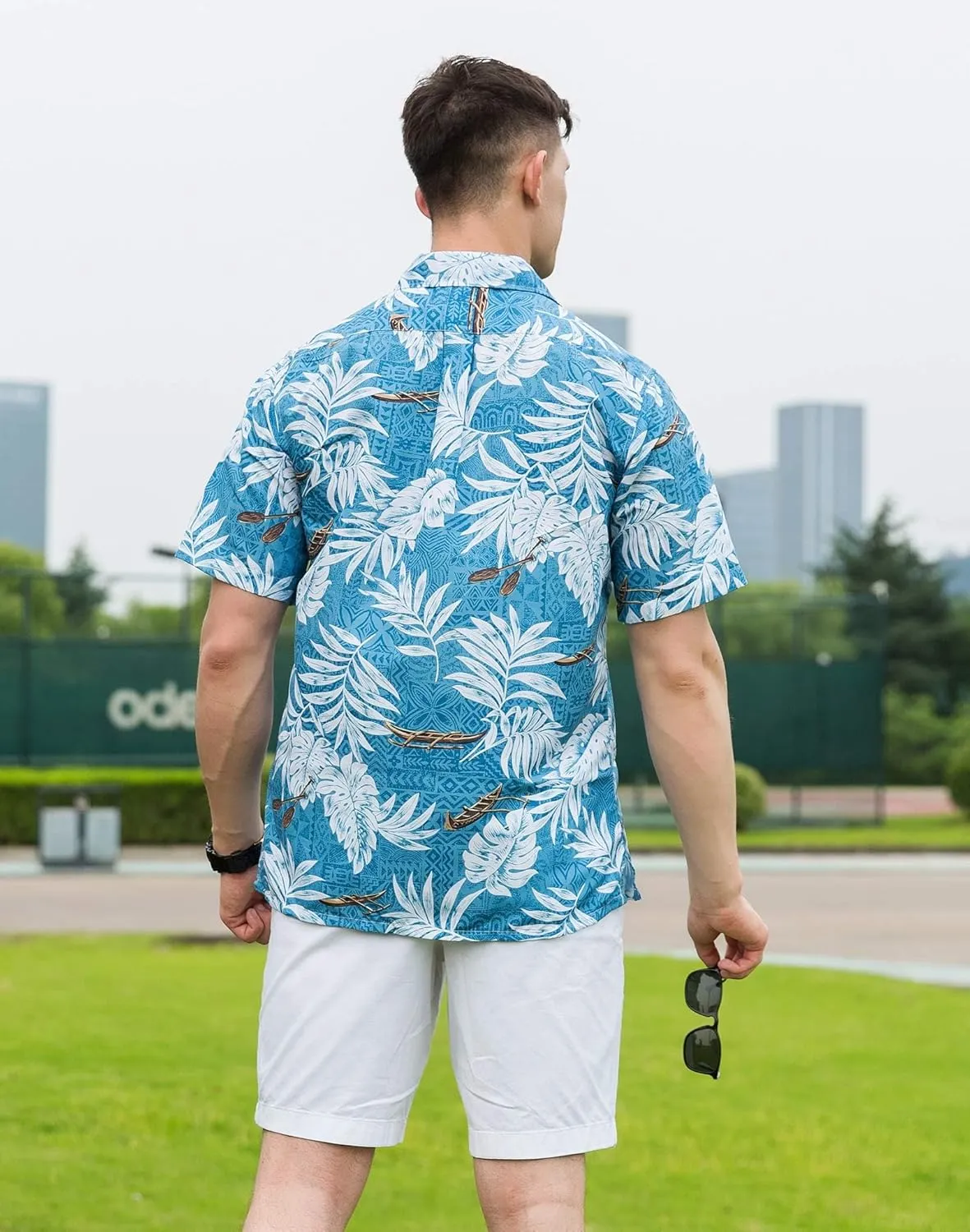 Tropical Storm Hawaiian Shirts for Men Short Sleeve Regular Fit Mens Floral Shirts